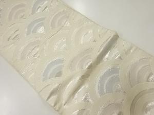 アンティーク 青海波模様織出し袋帯(材料)